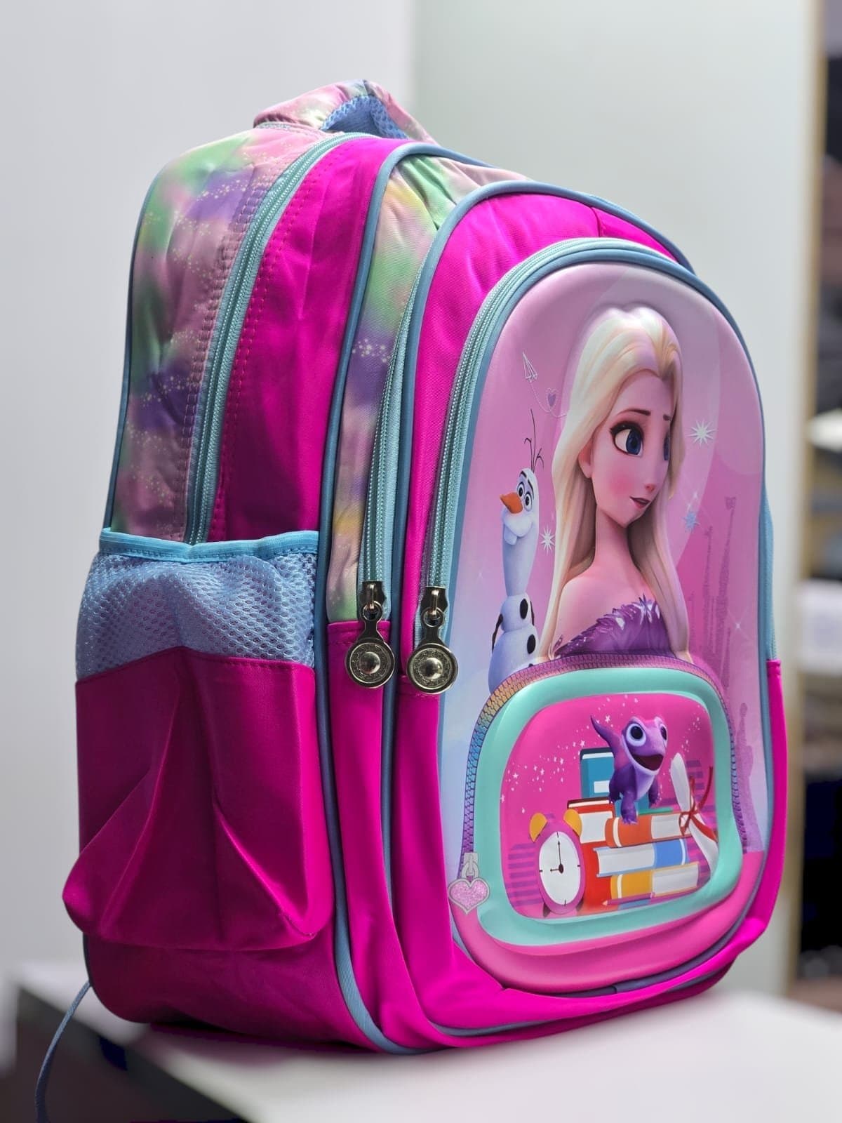 206# Whitesun Frozen themed girls school bag large capacity with multiple compartments birthday gift for girls daughter niece friend cousin Thumbnail 3