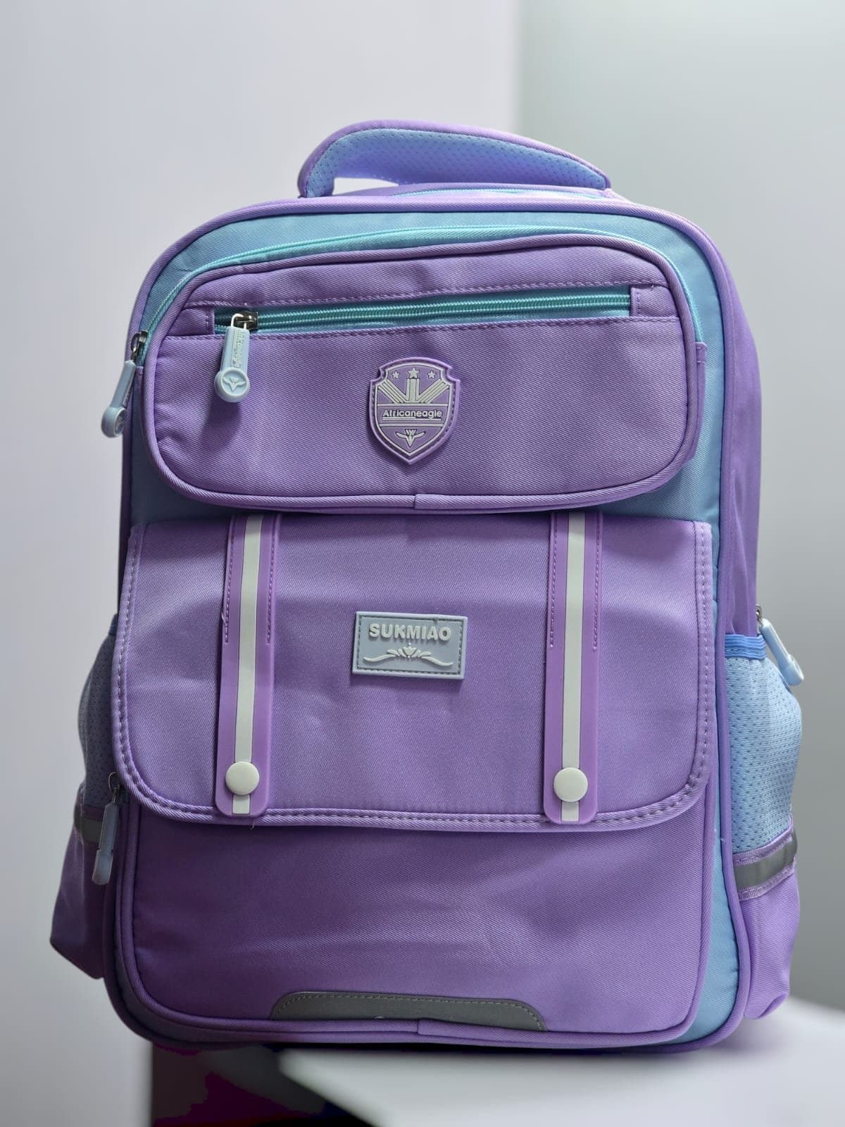 201# Whitesun Elementary school bag for girls spacious well padded quality birthday gift for daughter niece friend cousin purple color Thumbnail 2