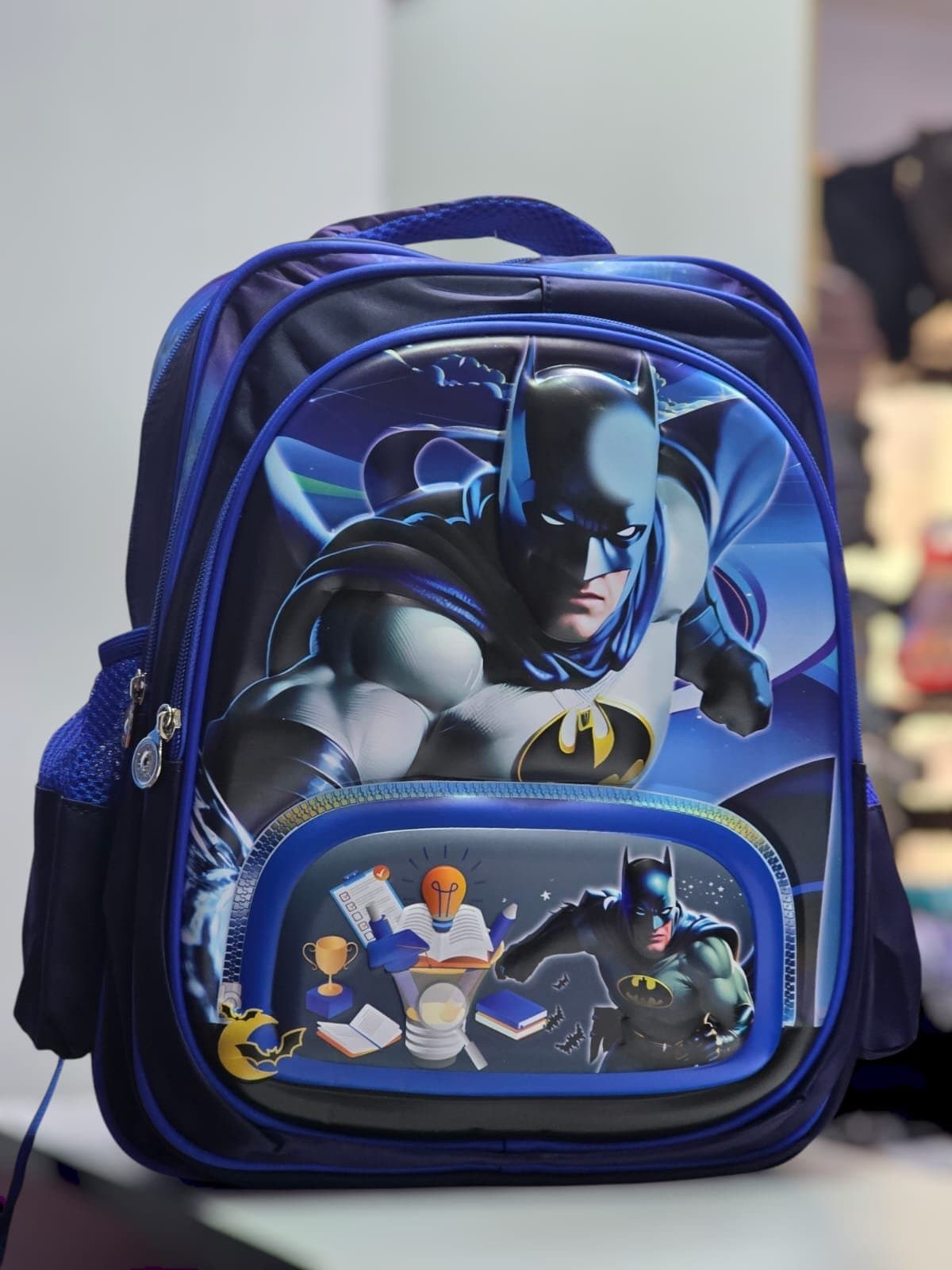 170# Whitesun Batman blue large capacity boys school bag quality primary school bag for boys birthday gift for son nephew cousin
