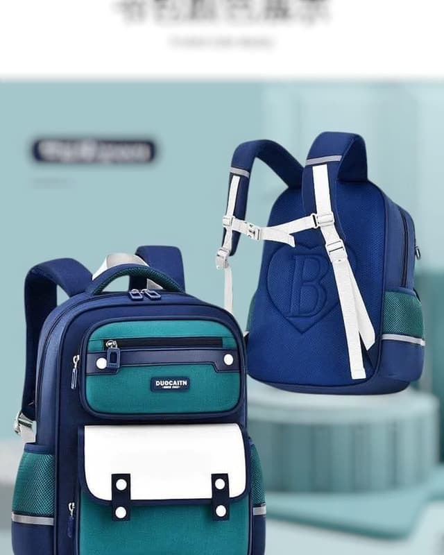 199-whitesun-elementary-plain-large-capacity-school-bag-good-quality-green-colour