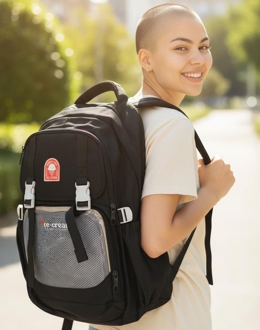 224# Whitesun Korean design school bag for preteens teenagers plain large capacity birthday gift for teenagers