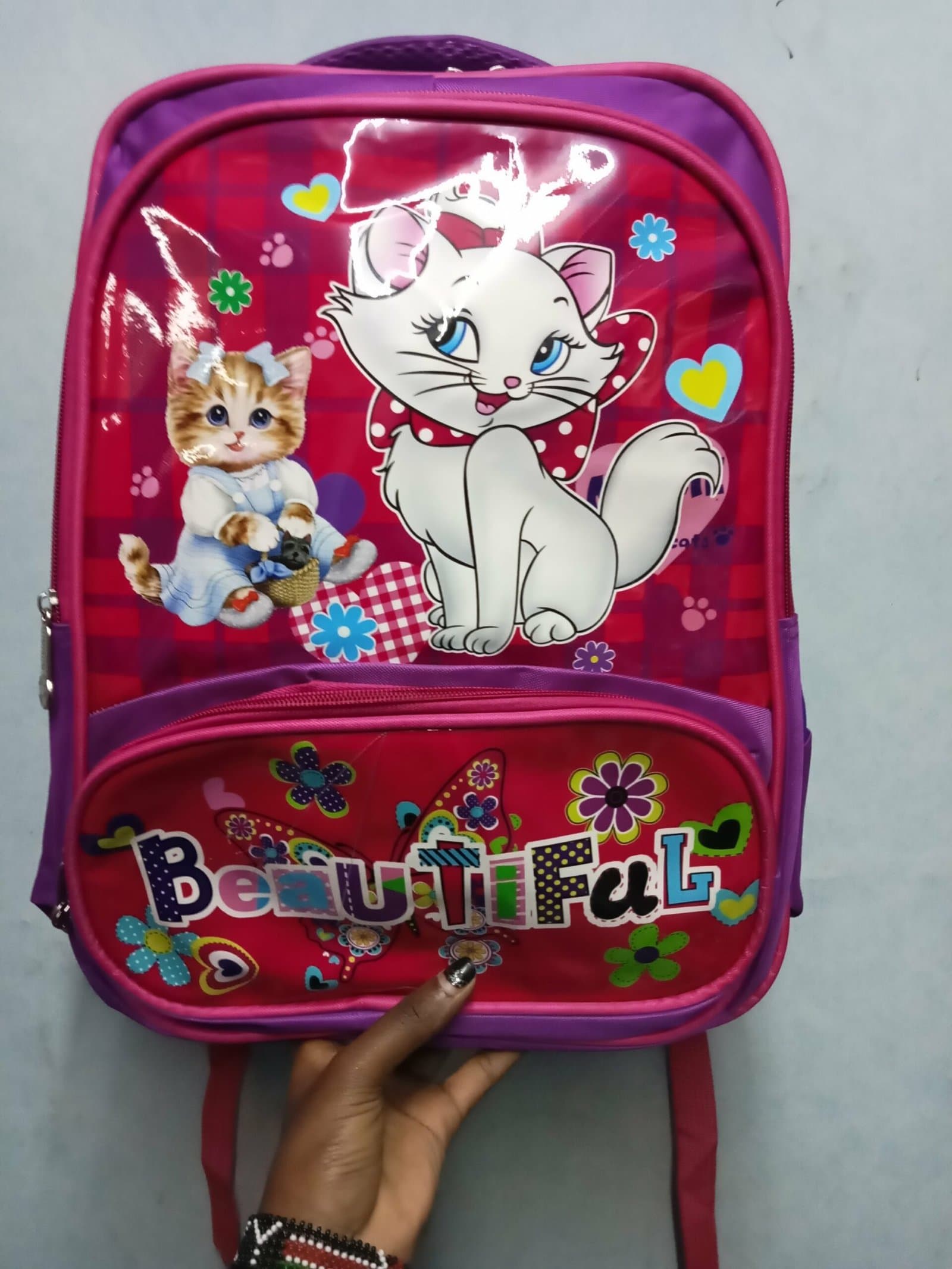 164# Whitesun 3in1 pink beautiful kids school bag Unique gift for daughter niece cousin friend granddaughter Thumbnail 2