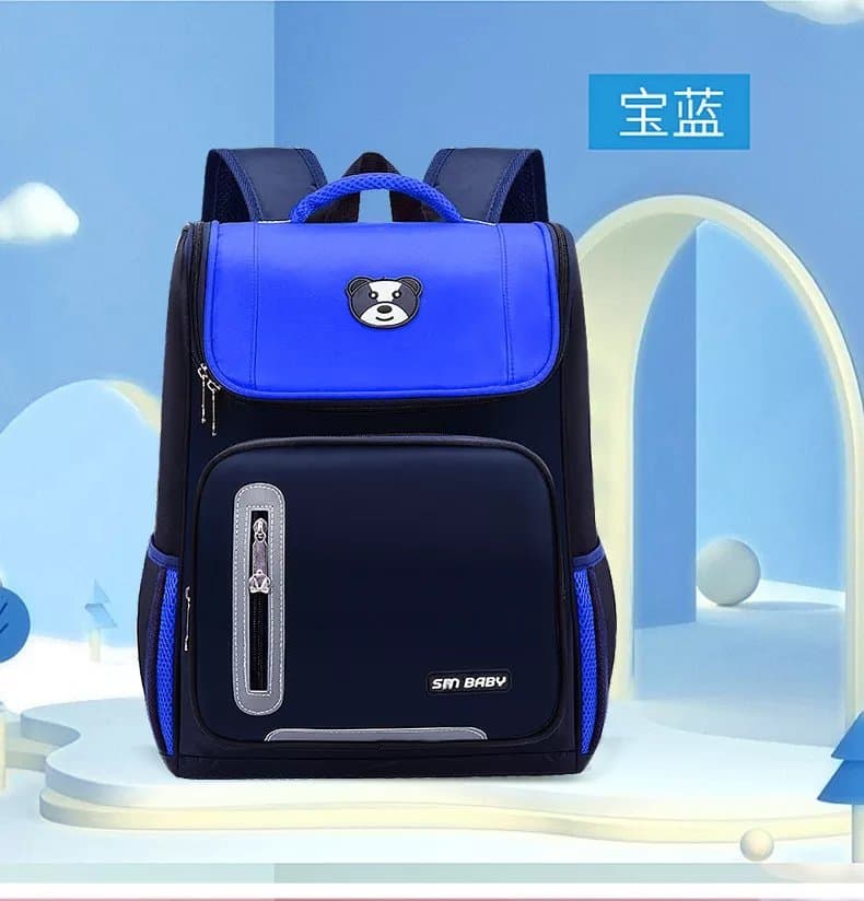 246# Whitesun Sm bear kids school bag medium size tough fabric material bag for boys and girls