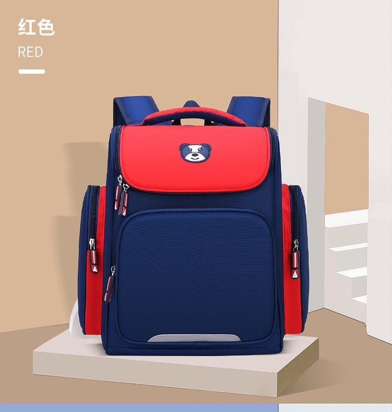 246# Whitesun Sm bear kids school bag medium size tough fabric material bag for boys and girls Thumbnail 8