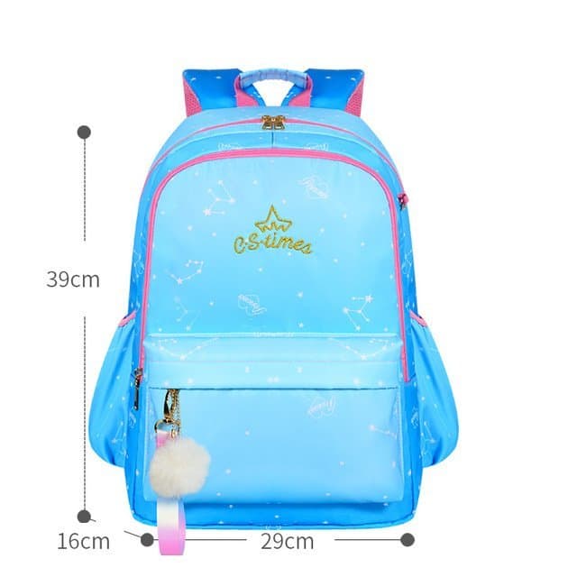 177# Whitesun Blue ombre school bag