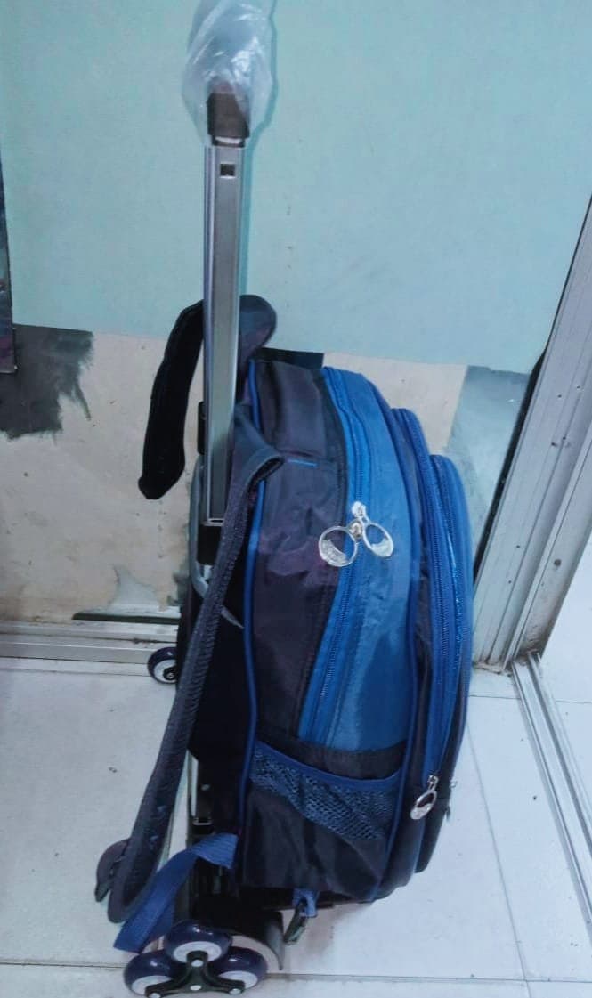 176# Whitesun Blue boys trolley bag school bag detachable Thumbnail 2