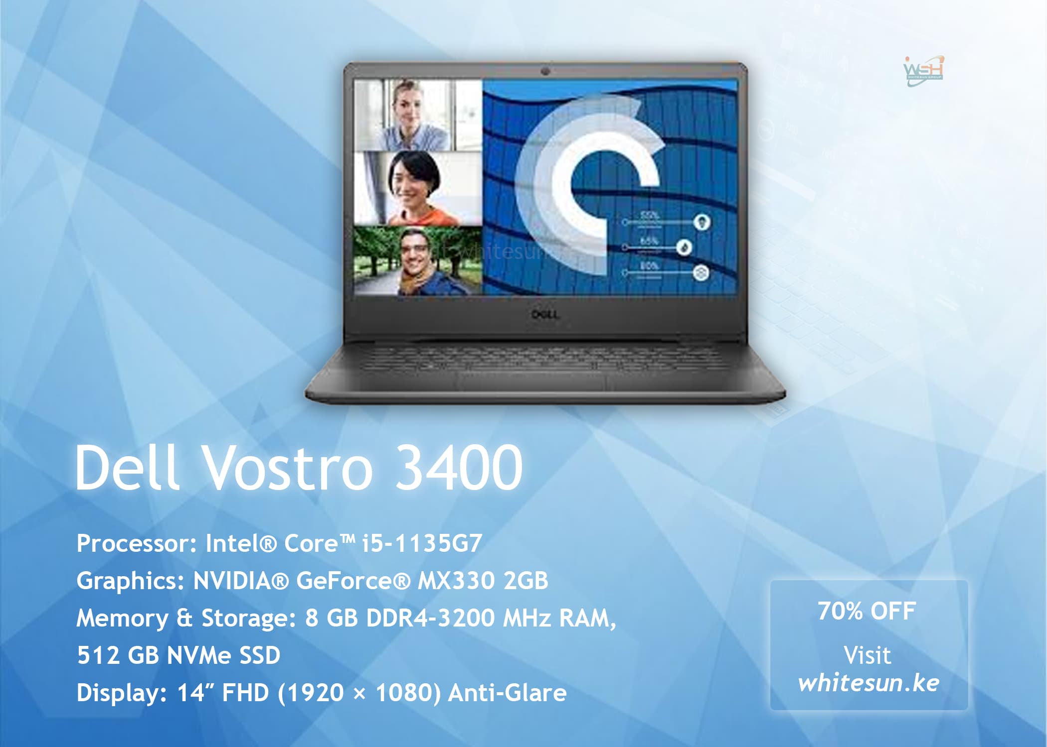 Dell Vostro 3400 Core i5-1135G7 Processor