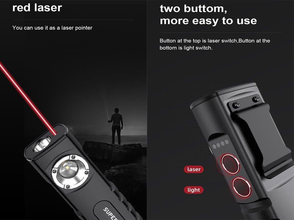 SUPERFIRE G20 High-end Flat Flashlights Thumbnail 6