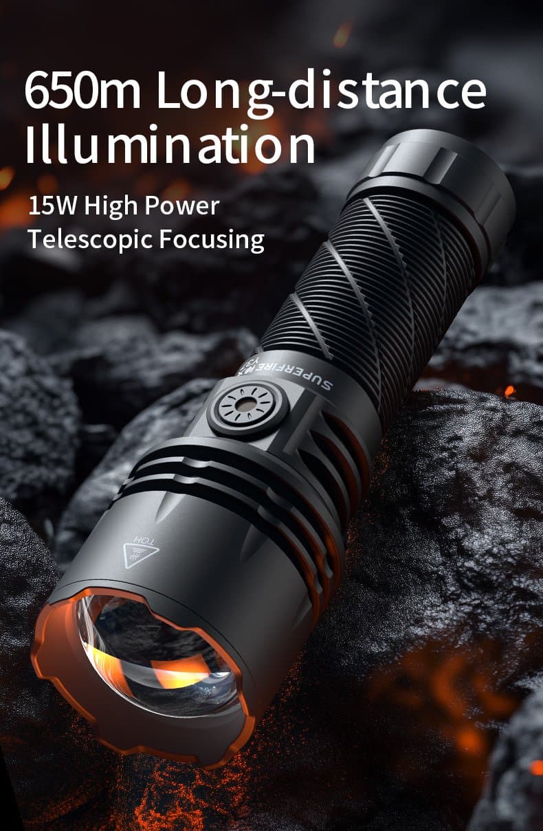 SUPERFIRE Y37 Long-Range Flashlight