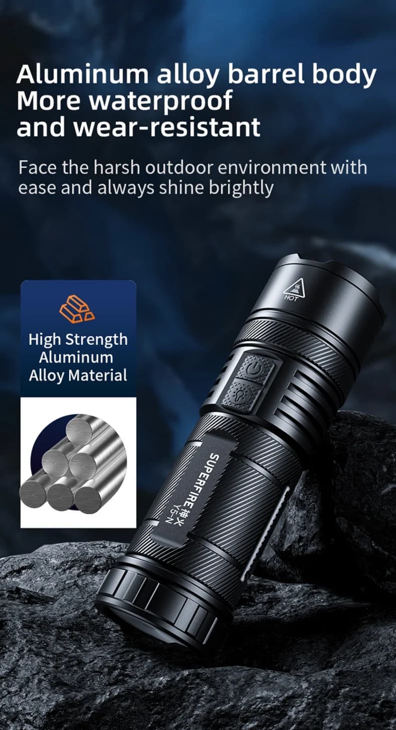 SUPERFIRE Y5-N 15W Long Range Flashlight Thumbnail 9