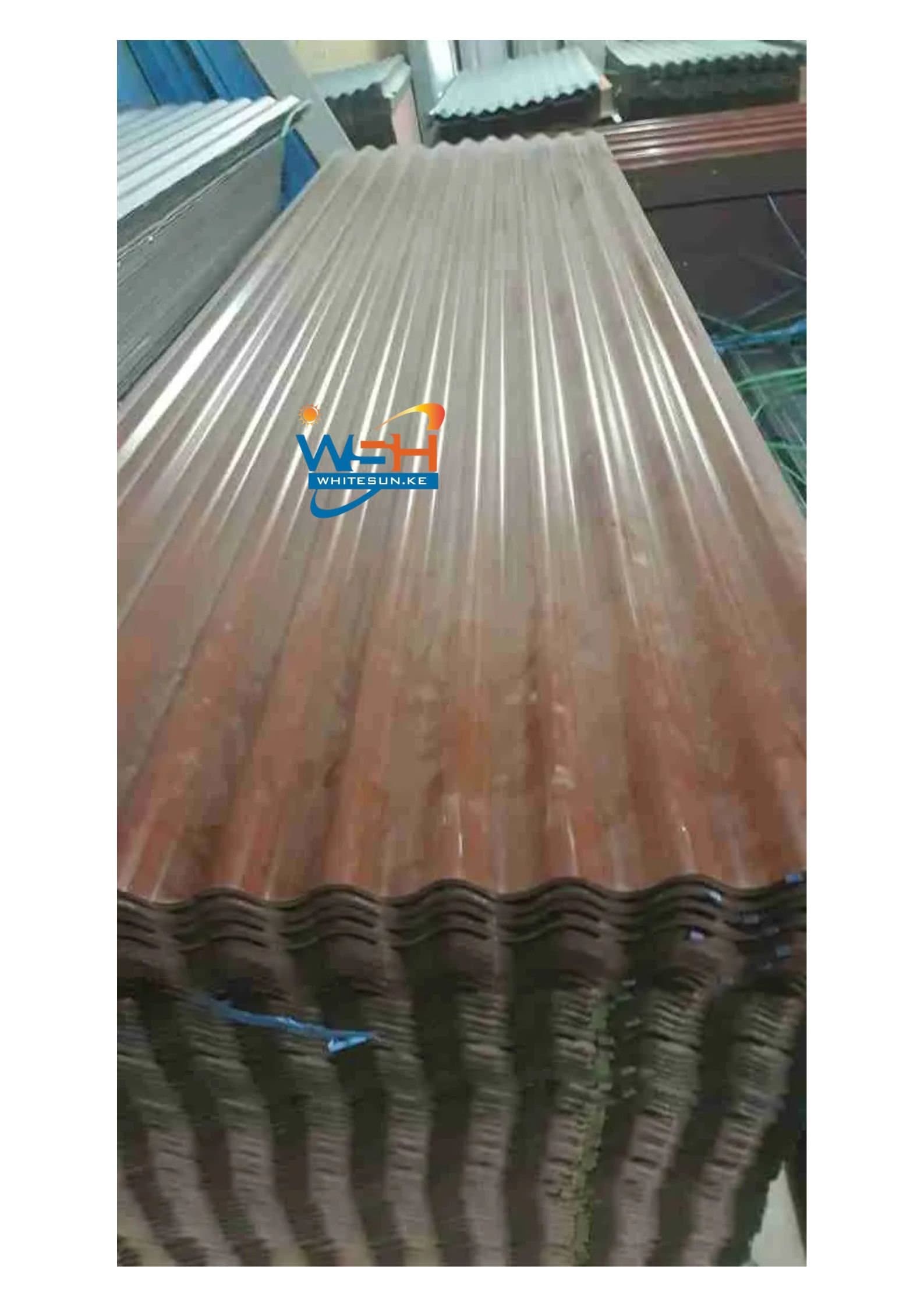 Corrugated Coloured Iron Sheet 3 Meters Tile Red