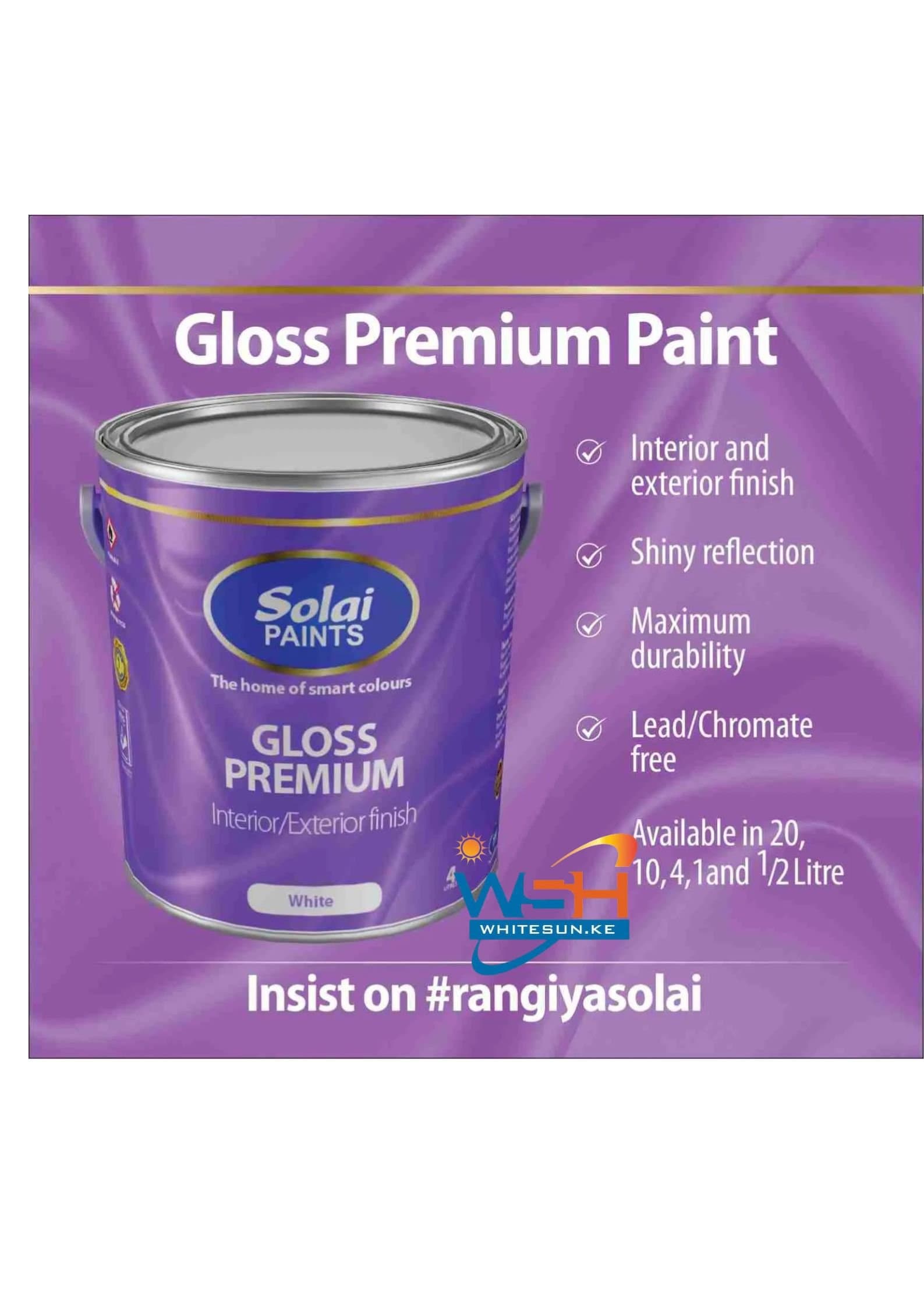 Solai Super Gloss Premium Paint (Cool Colours) 1 Ltrs