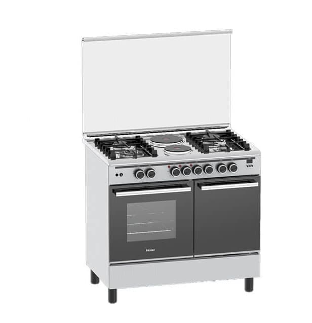 Haier 4 Gas Burner + 2 Electric Plates 60x90 Cooker - HCR6042DES Thumbnail 4