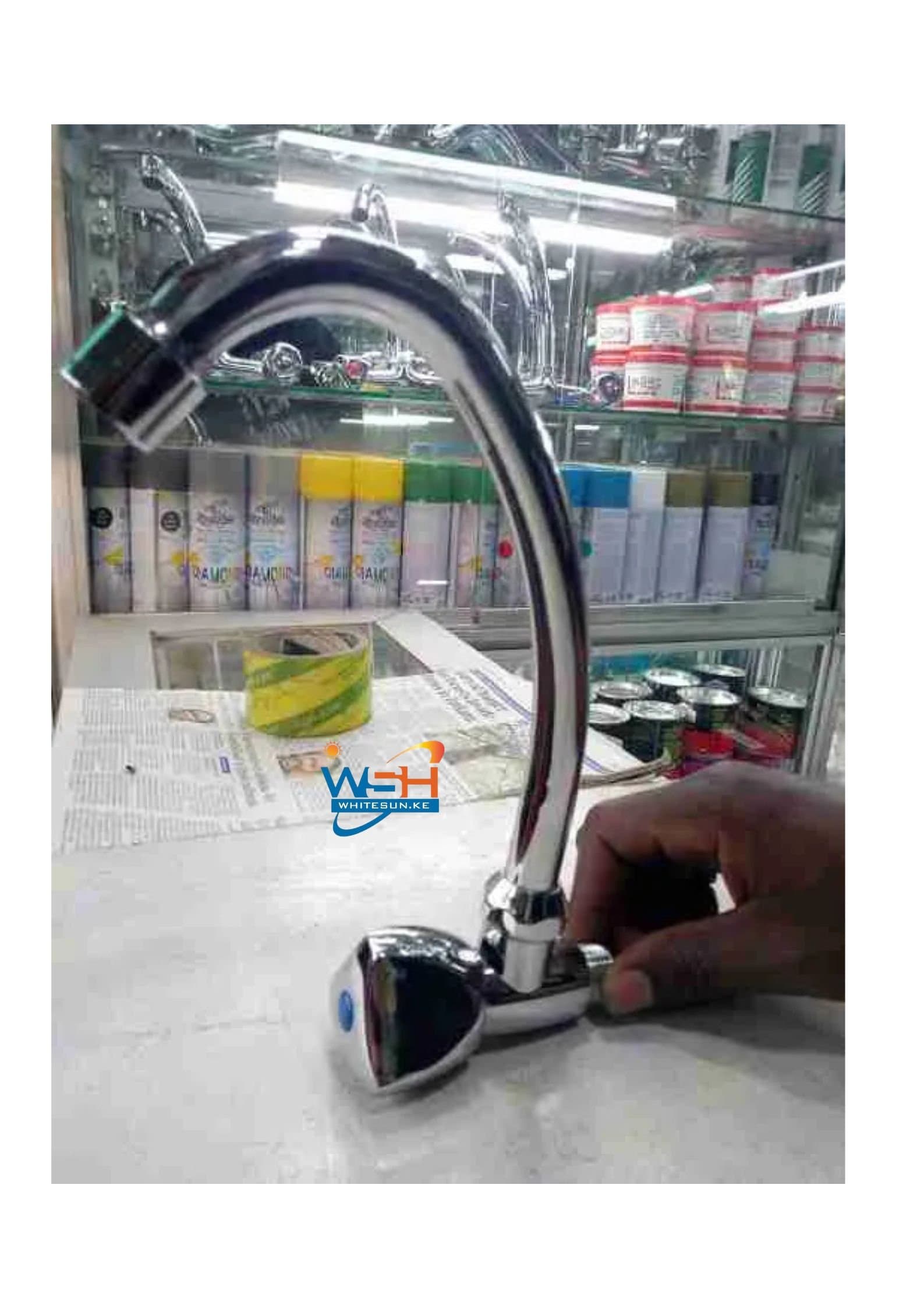 Long neck wall tap 12″