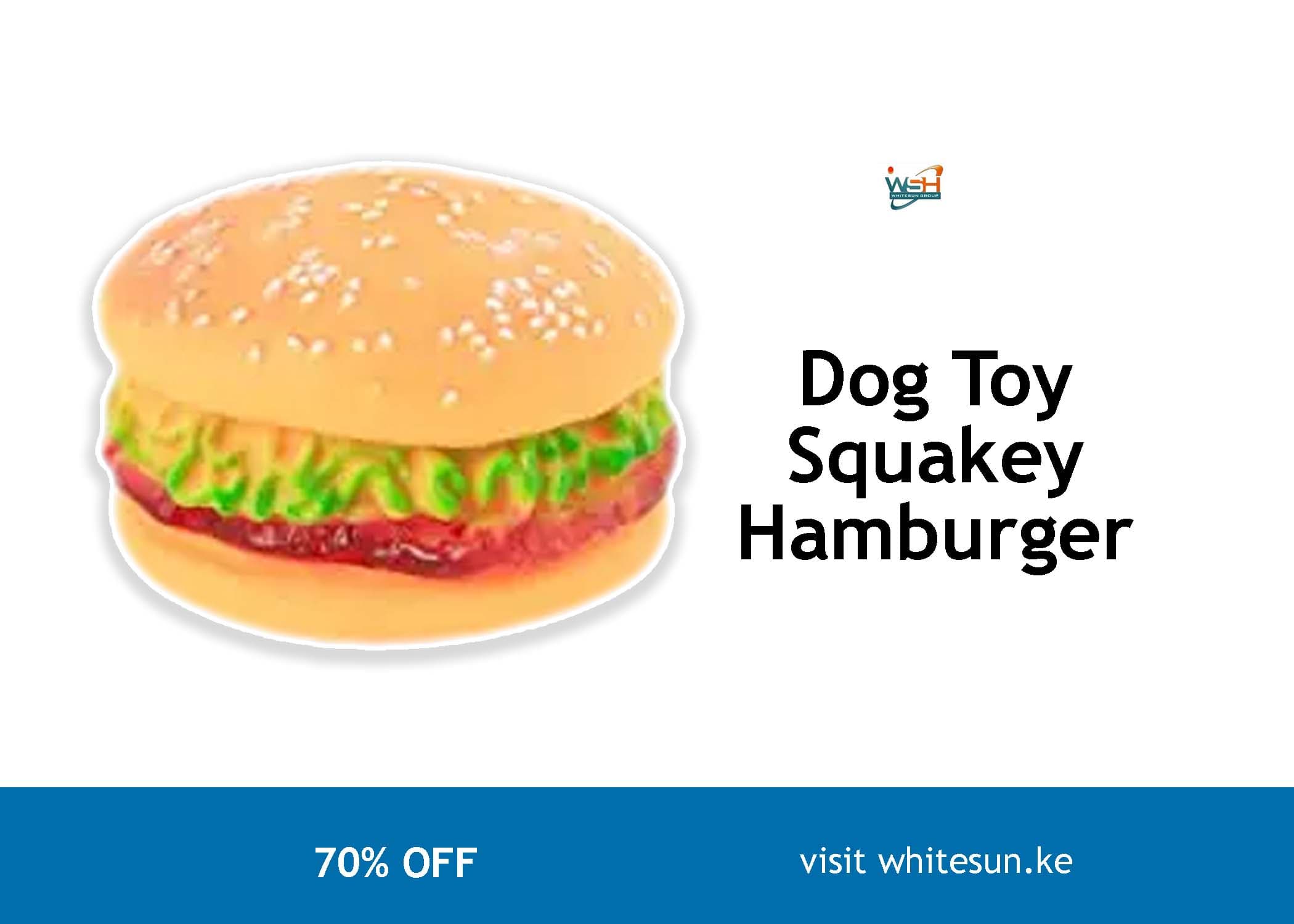 Dog Toy Squakey Hamburger Thumbnail 2