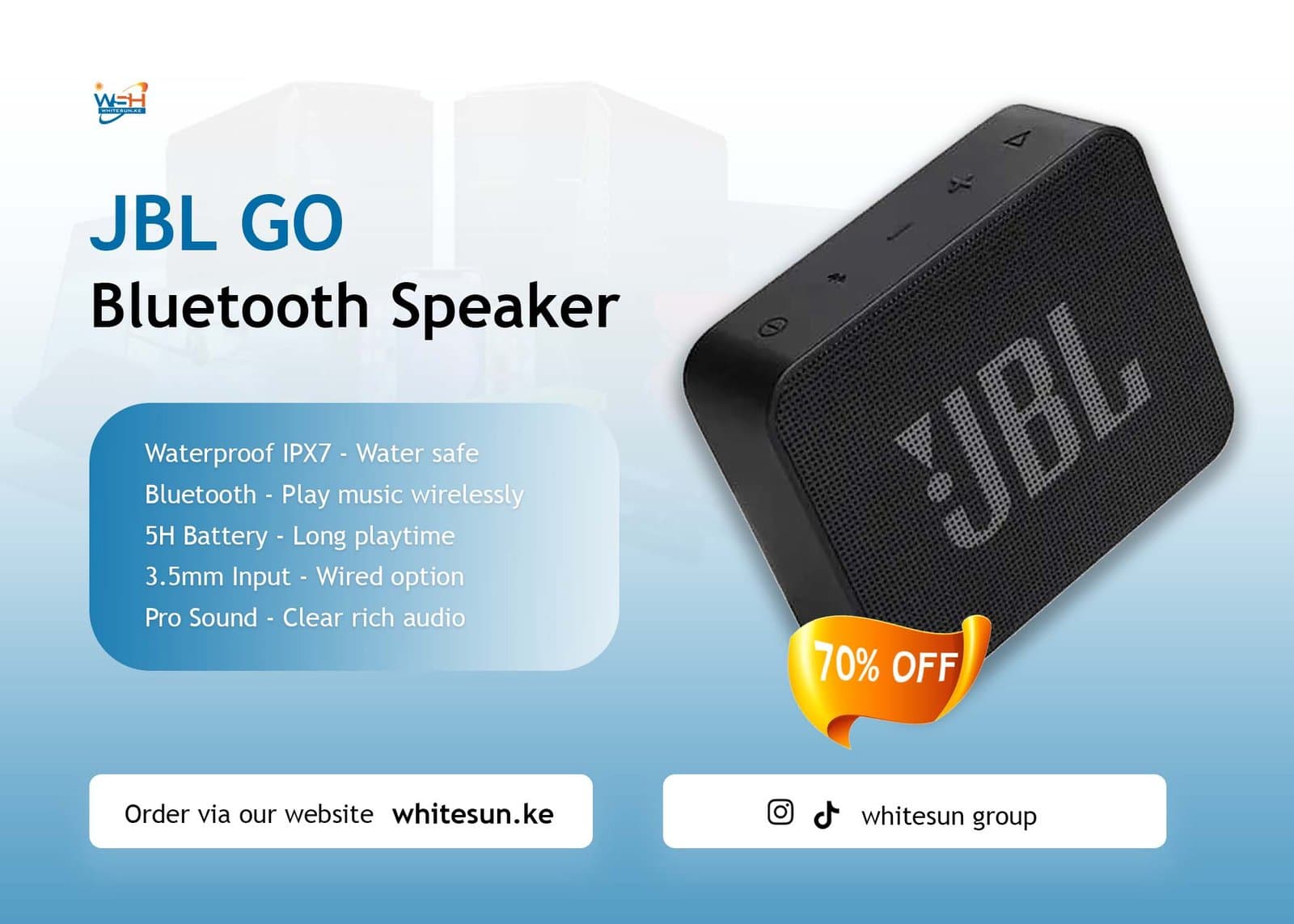 JBL GO Essential Portable Bluetooth Speaker
