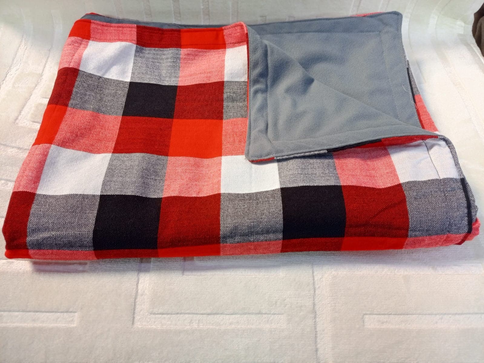Maasai fleece blanket.