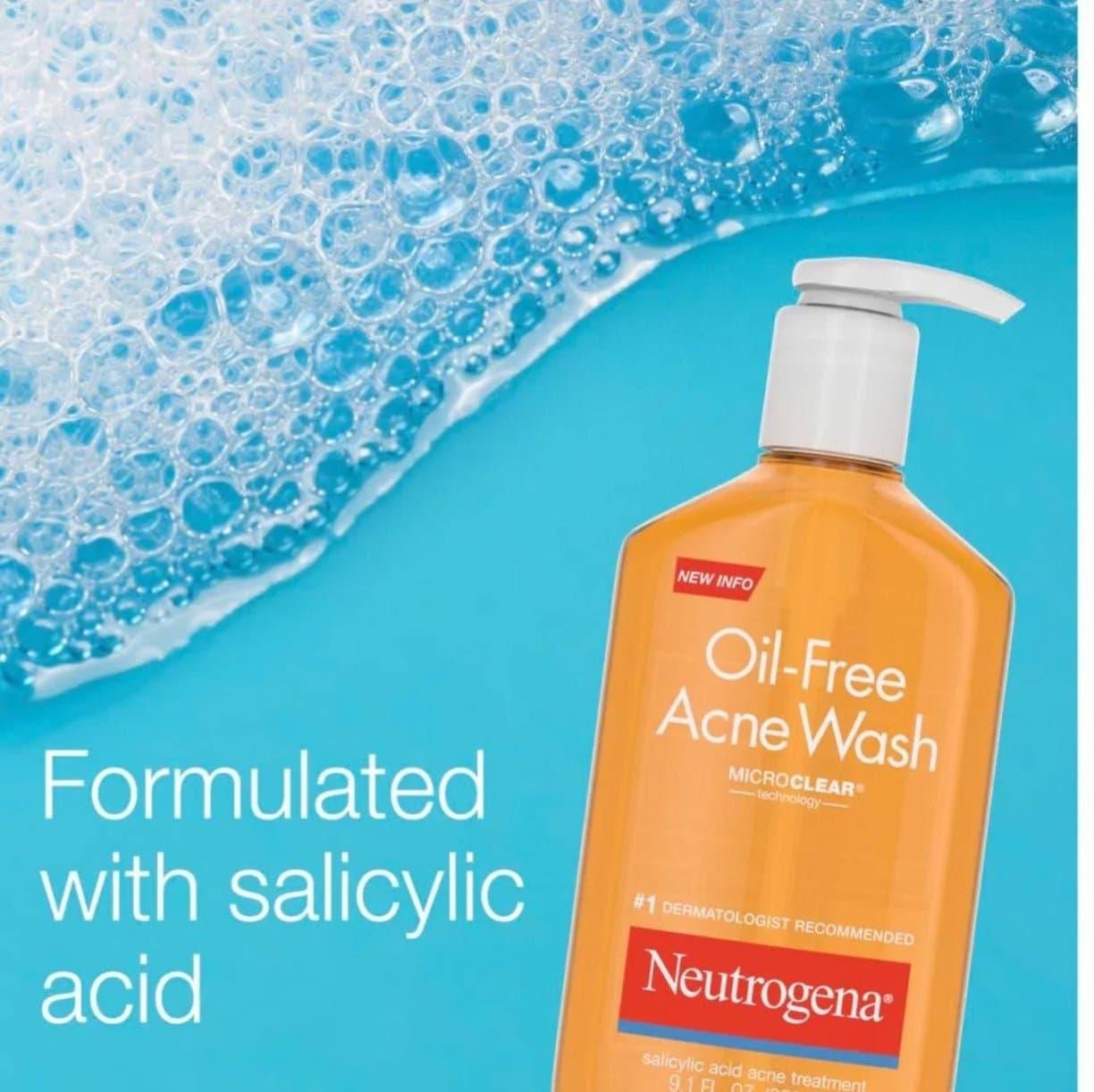 Neutrogena Oil-Free Acne Face Wash (269 mL, 2 pack.) Thumbnail 3