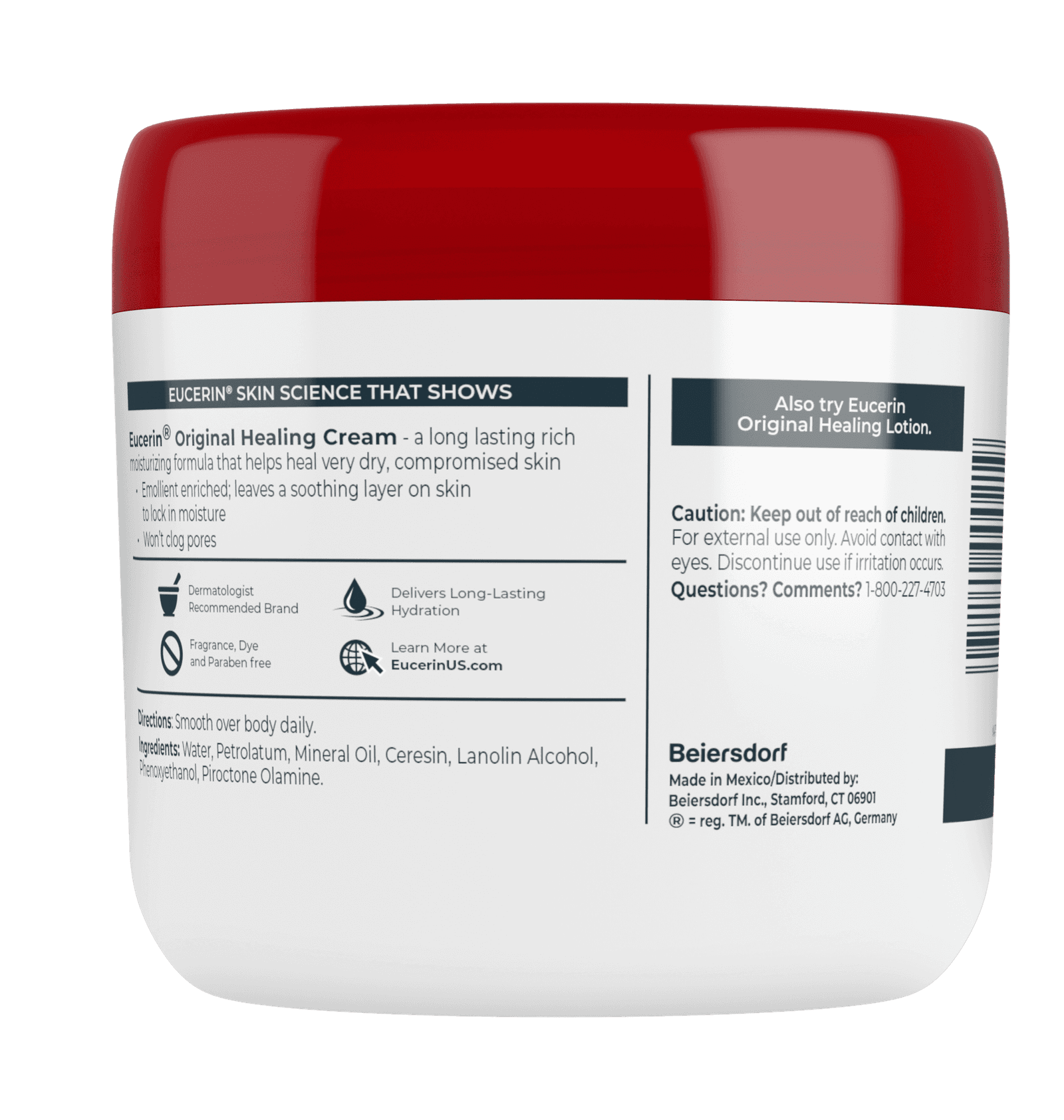 Eucerin Original Healing Body Cream for Extra Dry Skin Thumbnail 8