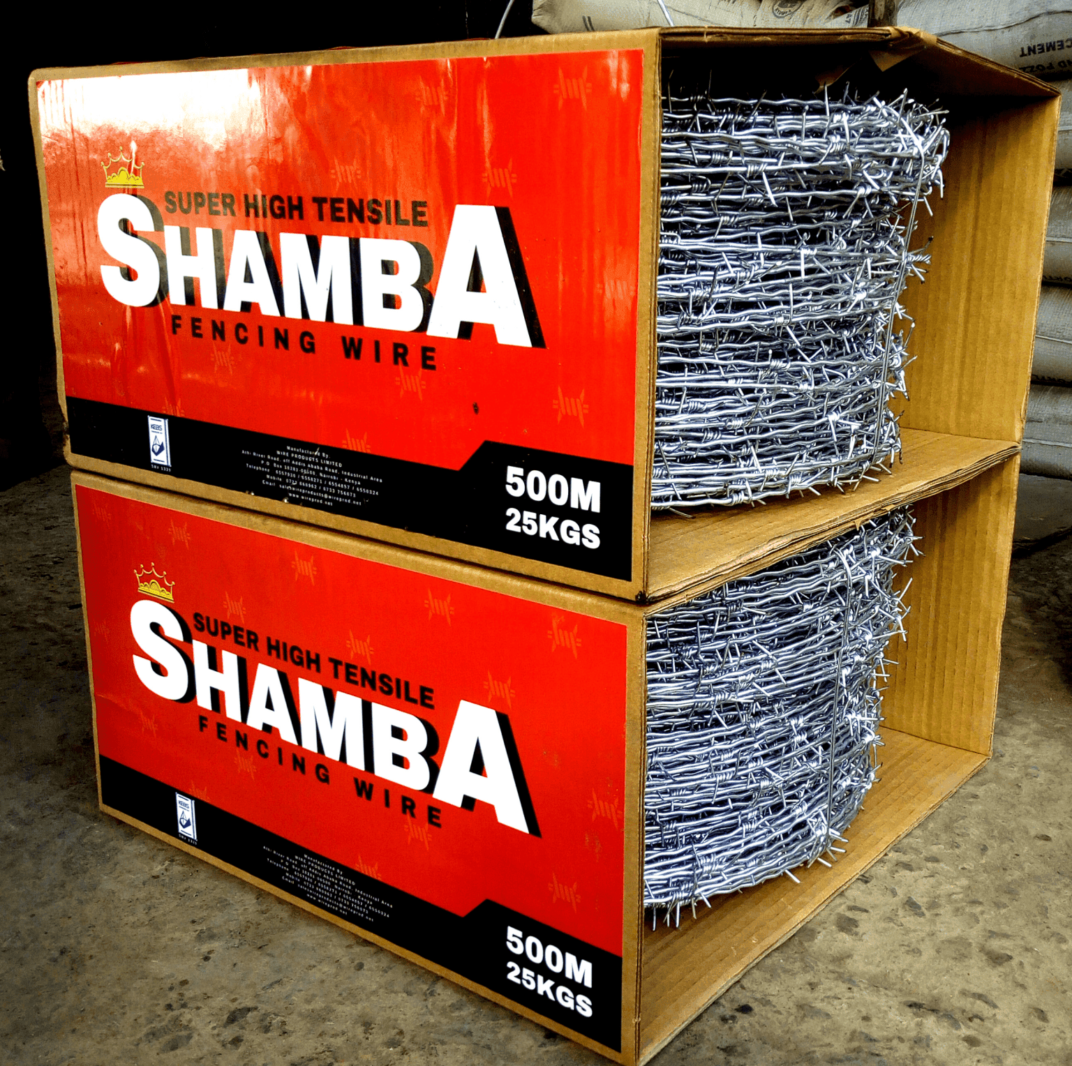 Shamba SUPER high tensile barbed wire