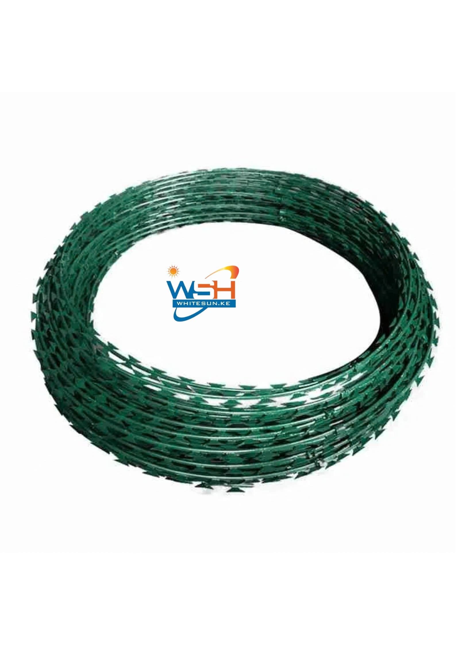 Green 8″X10 Meters Razor Wire