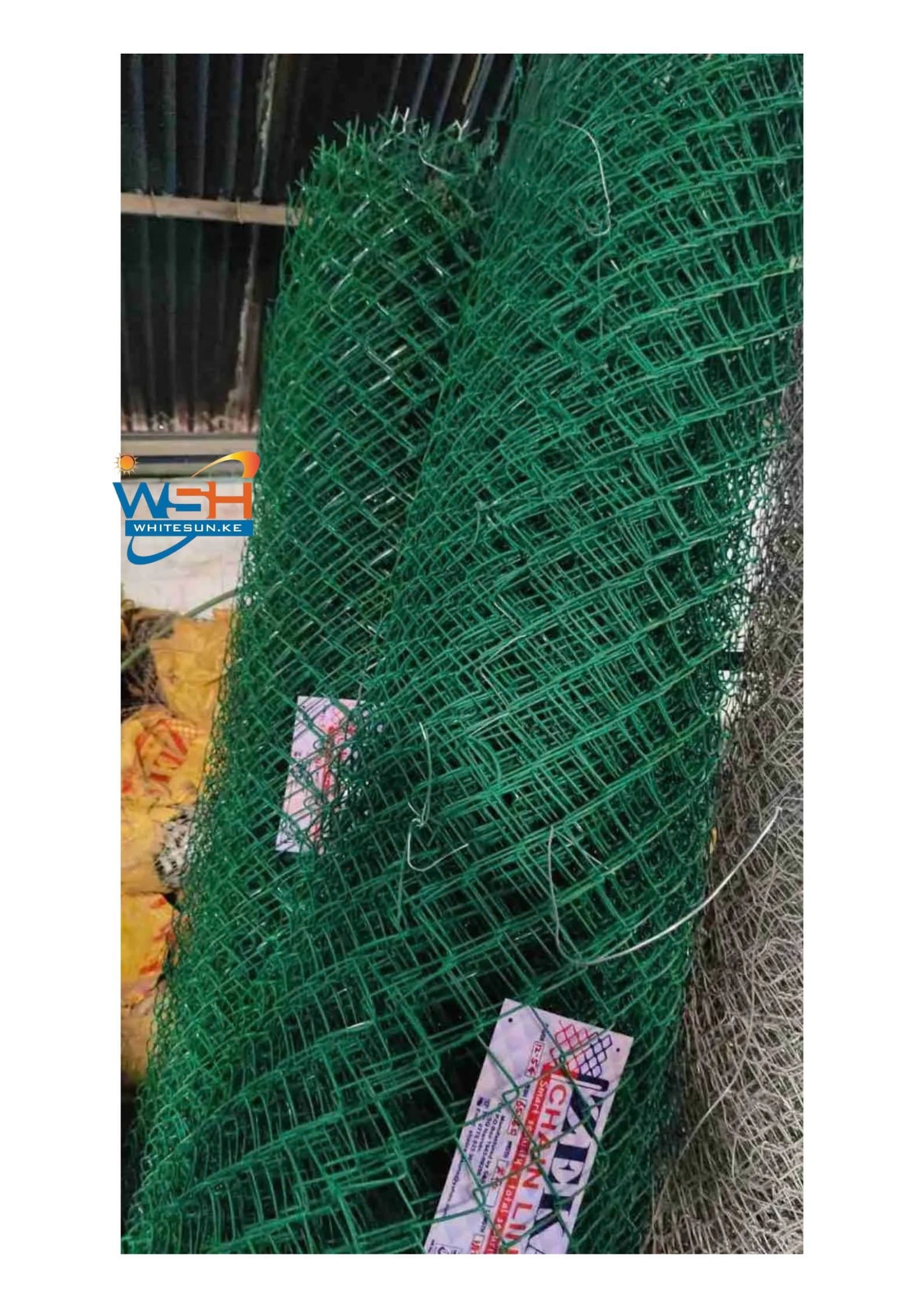 Heavy Gauge Galvanized Pvc Coated Chain link fence 12.5 gauge (7ft High;18mtrs)