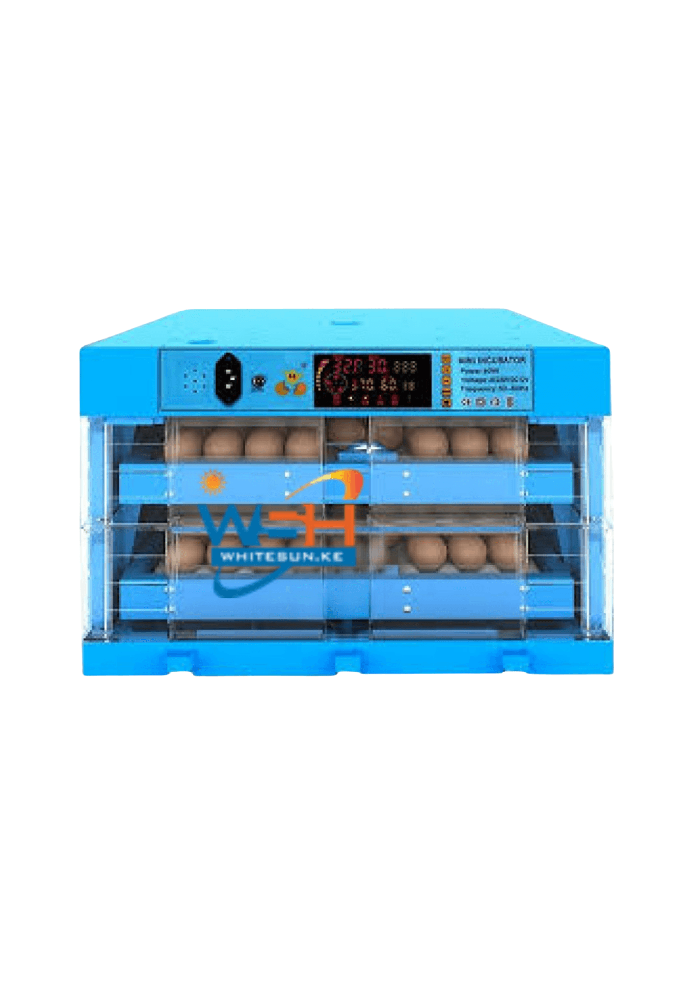 102 Eggs Kukumom Imported Egg Digital Incubator - 80 W AC/DC Fully Automatic
