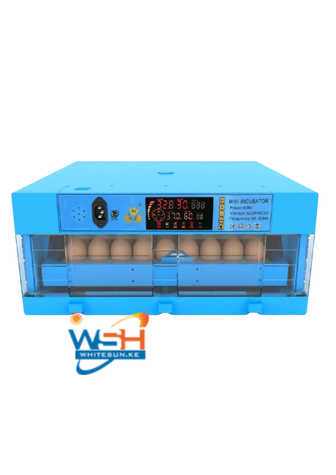 102 Eggs Kukumom Imported Egg Digital Incubator - 80 W AC/DC Fully Automatic Thumbnail 3