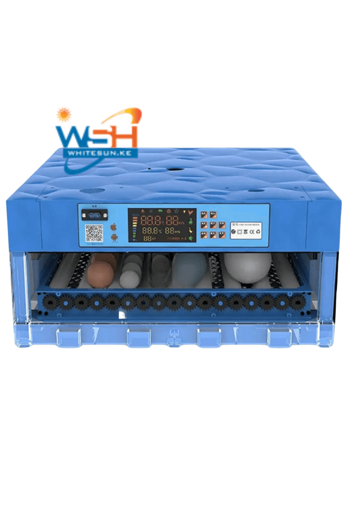 102 Eggs Kukumom Imported Egg Digital Incubator - 80 W AC/DC Fully Automatic Thumbnail 4