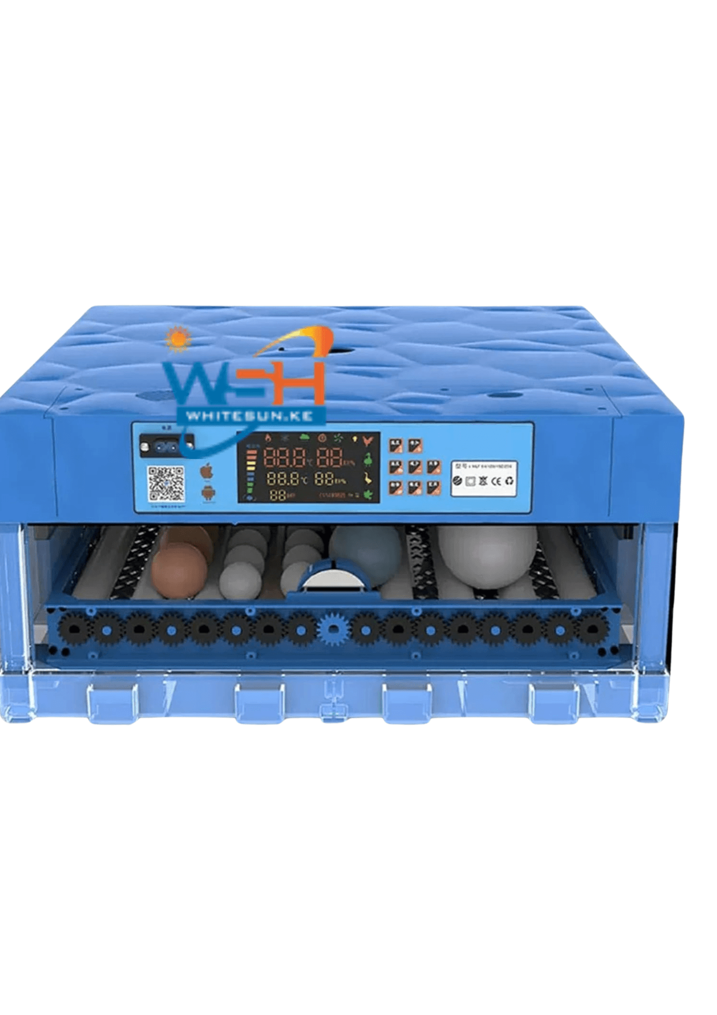 102 Eggs Kukumom Imported Egg Digital Incubator - 80 W AC/DC Fully Automatic Thumbnail 6