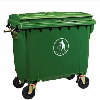 Large Garbage Bin With Wheels 660litres Thumbnail 2