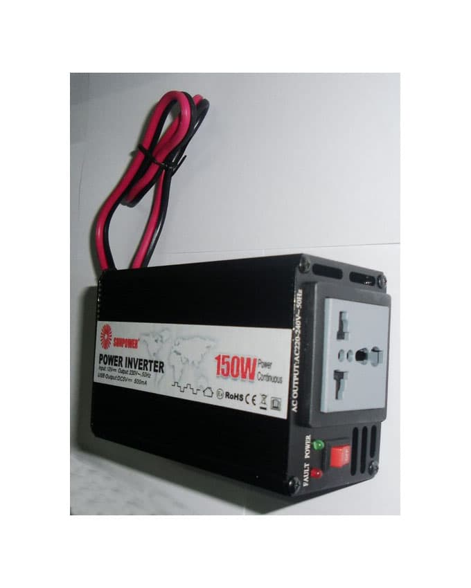 Inverter 12Vdc Input With Cig Lighter Plug Solar Application 150W Sunpower Thumbnail 2