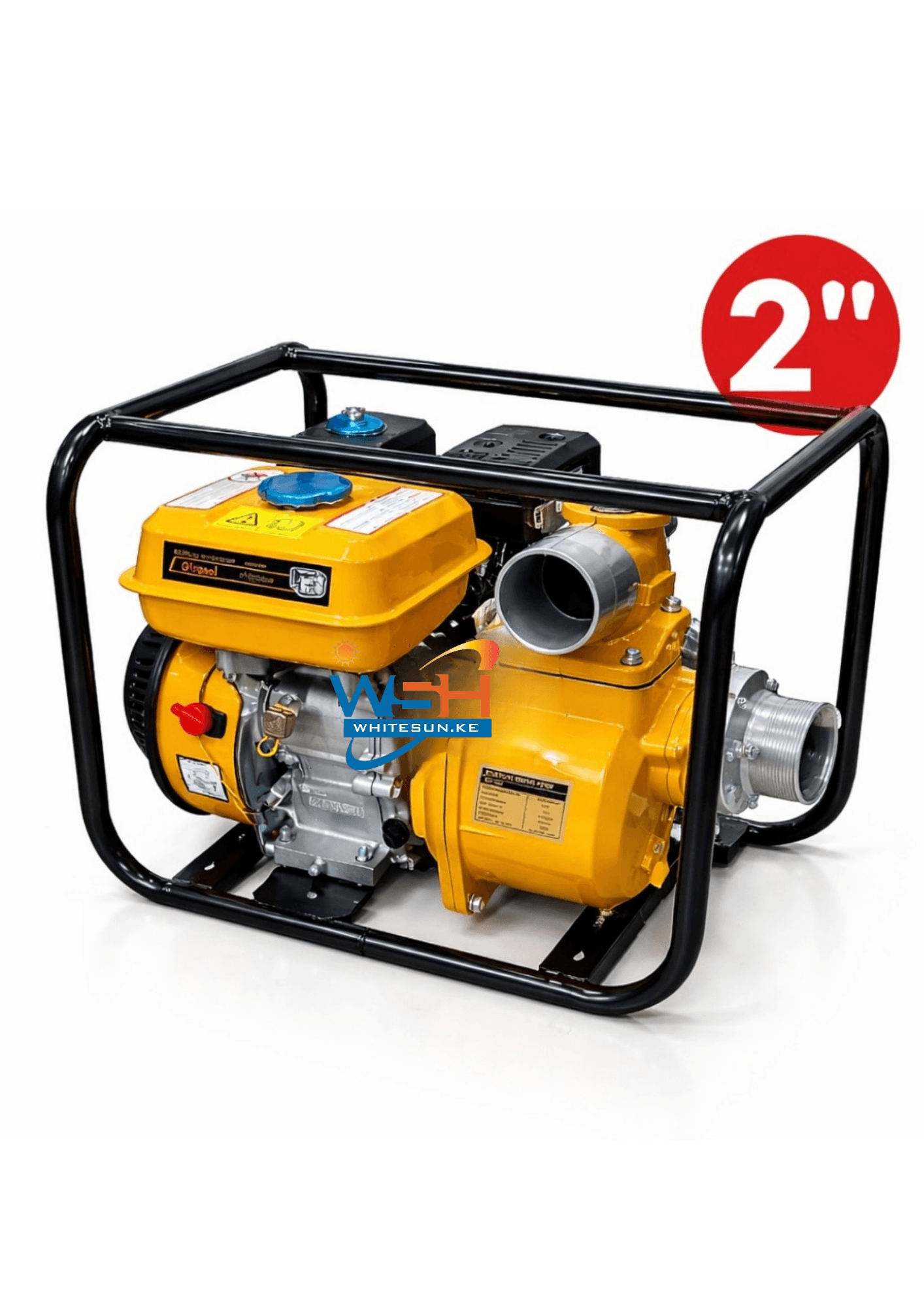 2" Girasol WP20 Petrol Water Pump - 5.5HP, 30,000L/ hr, 2.6m Head