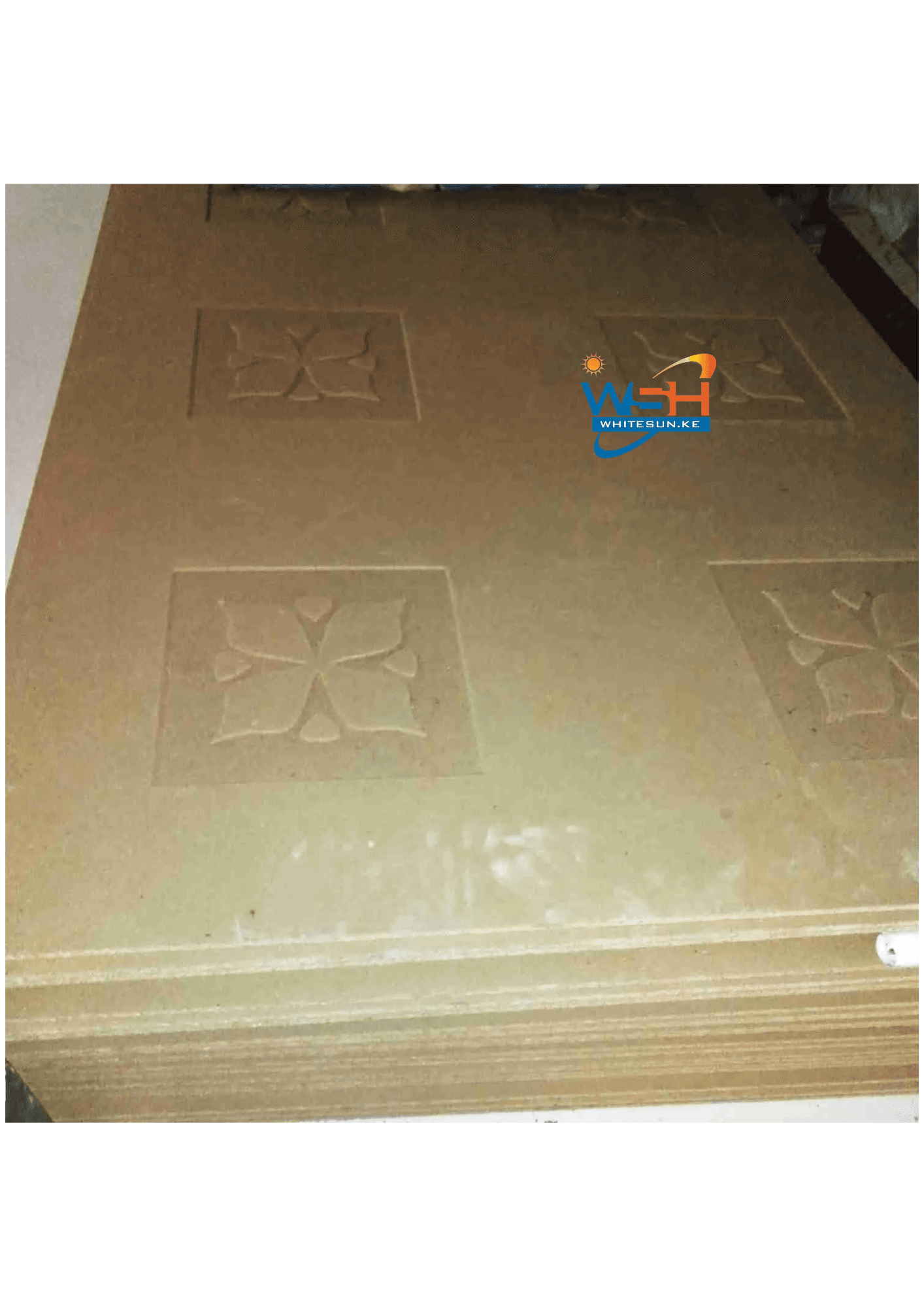 8ft x 4ft x 9mm Chipboard flowered