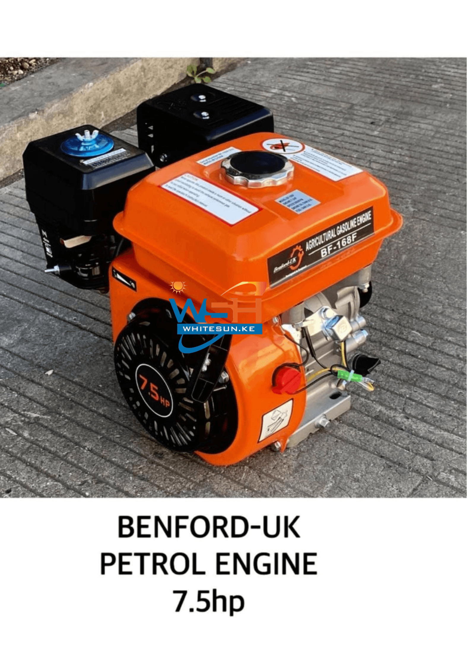 7.5HP Benford UK Petrol Engine - Rugged British Powerhouse with Pulley Thumbnail 2