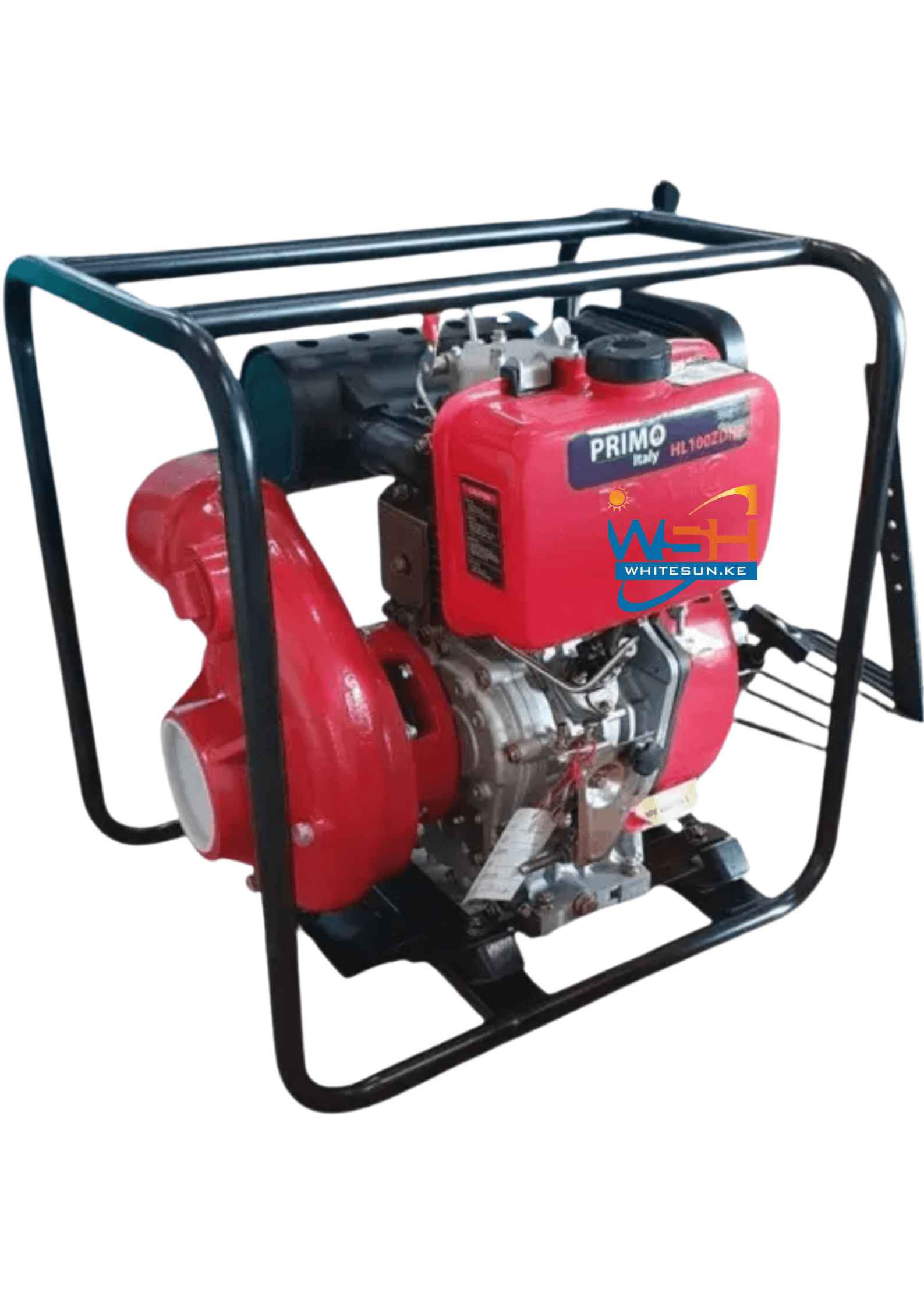 4" Primo Italy Diesel Water Pump - High Pressure Pump HL100ZDHP Thumbnail 2