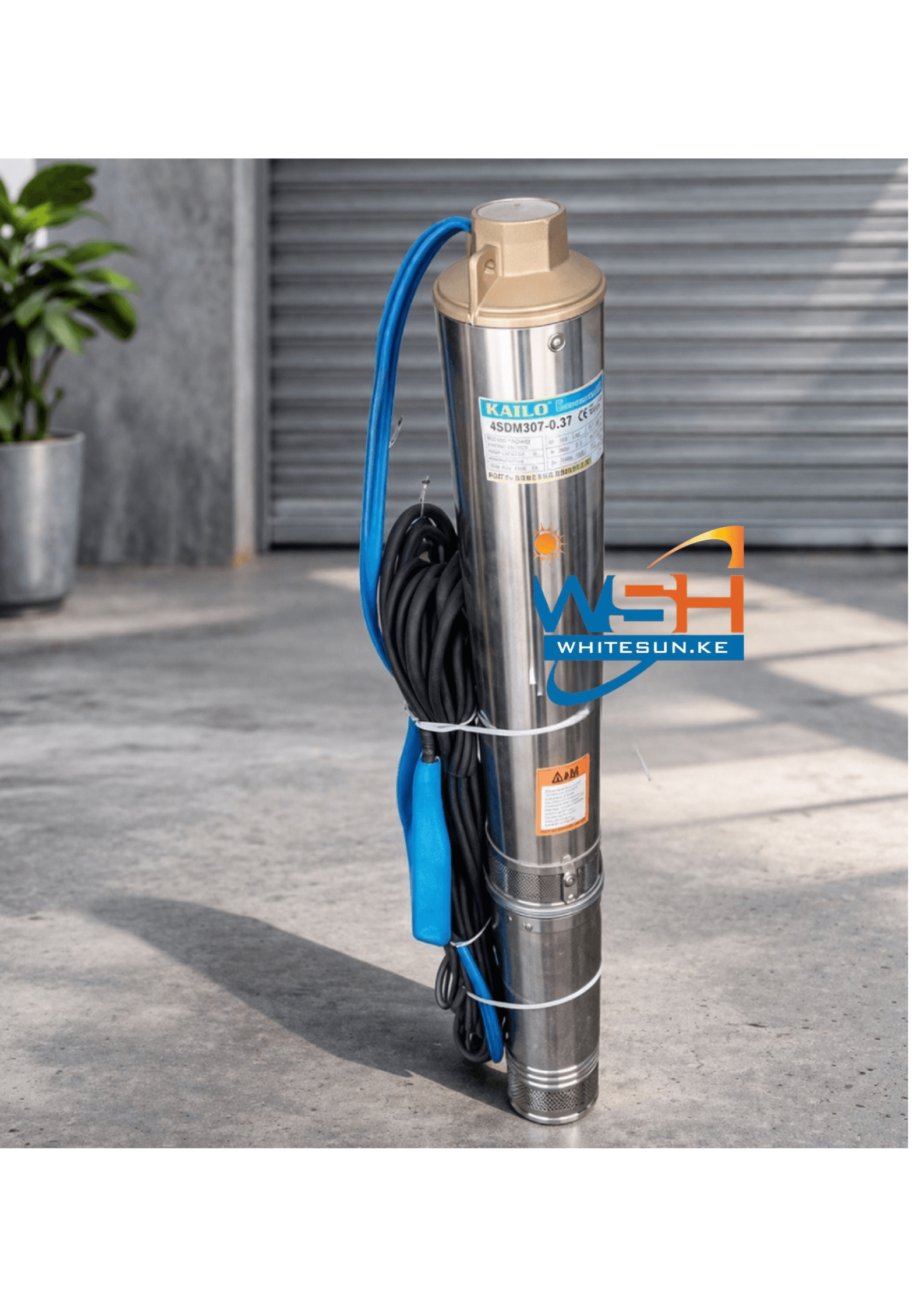 0.75kW Kailo KSP-10 Borehole Submersible Water Pump -90m Head Thumbnail 3