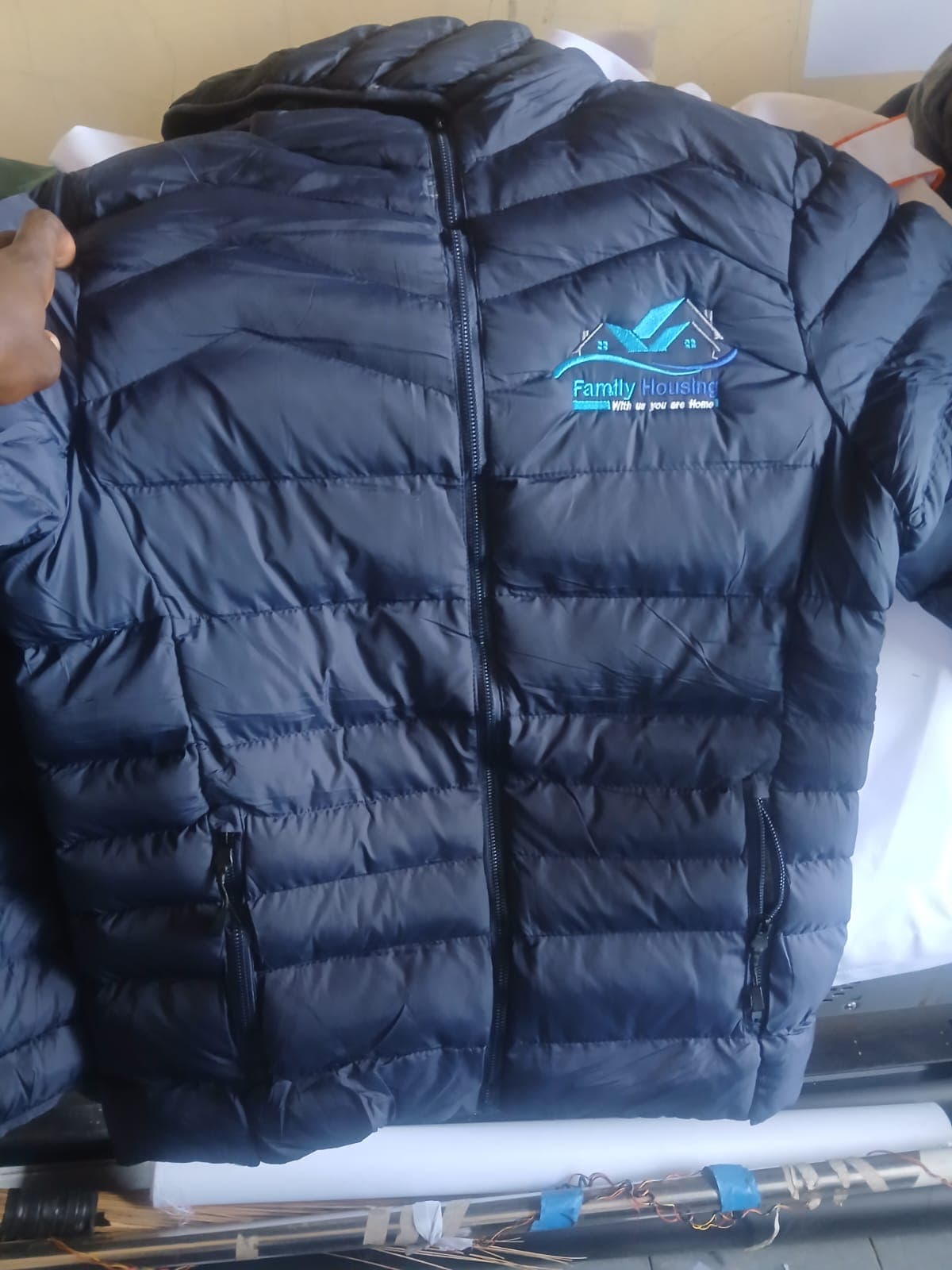 Branded puff jacket. Thumbnail 4