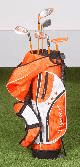kids-golf-club-set-set-of-5-right-handed-clubs-in-stand-bag-with-5-zipped-pockets-5-8yrs-make-tigeroar-orange-white