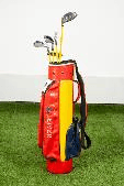 kids-golf-club-set-set-of-5-right-handed-clubs-in-stand-bag-9-12yrs-make-leiver-black-red-yellow