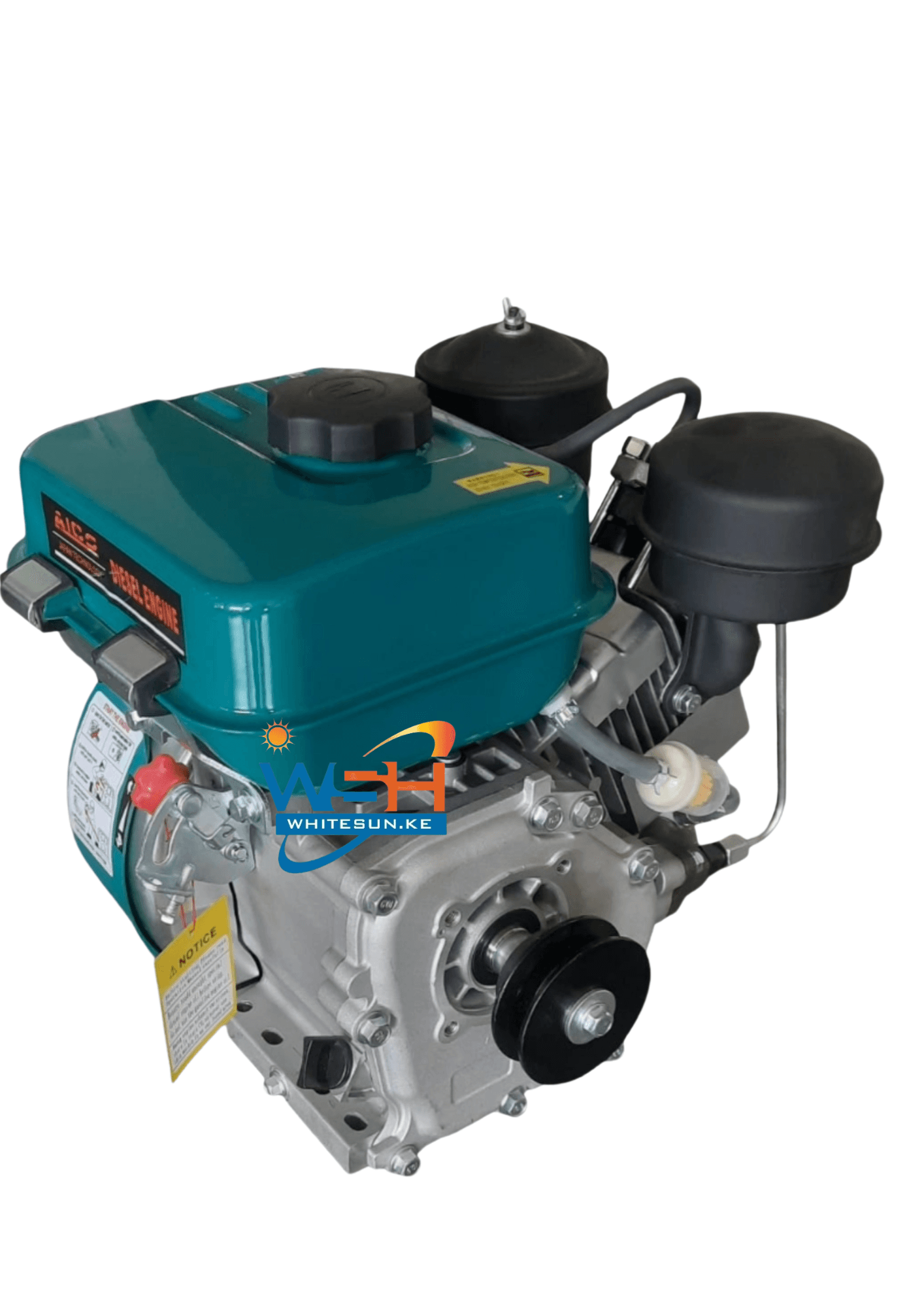 8 HP Aico Japan AC180F Diesel Engine - Heavy-duty Power with Pulley