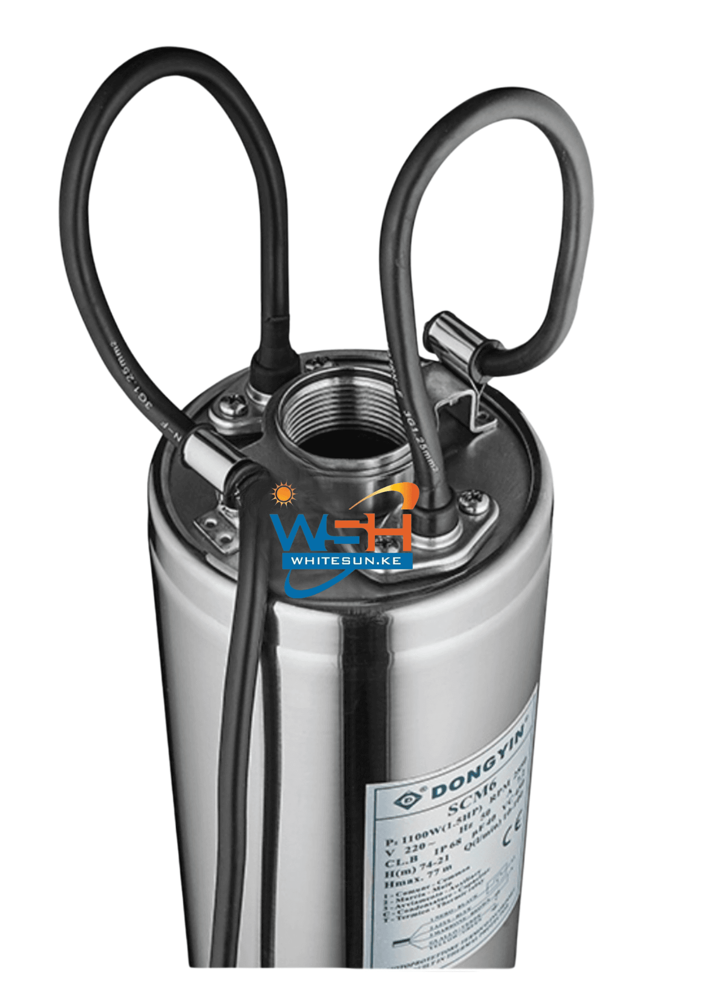 0.93Kw 6.6m³ 64m Doyin AC Well Pump Water Pump - SCM5 930w 1.25hp 6600 L/h Submersible Borehole Thumbnail 3