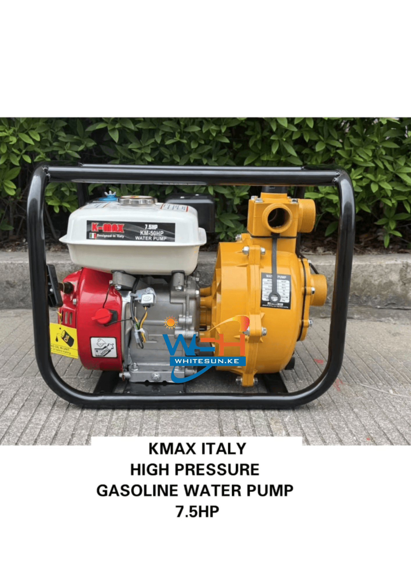7.5HP KMAX Italy High-pressure Gasoline Water Pump - powerful & Durable performance Thumbnail 3