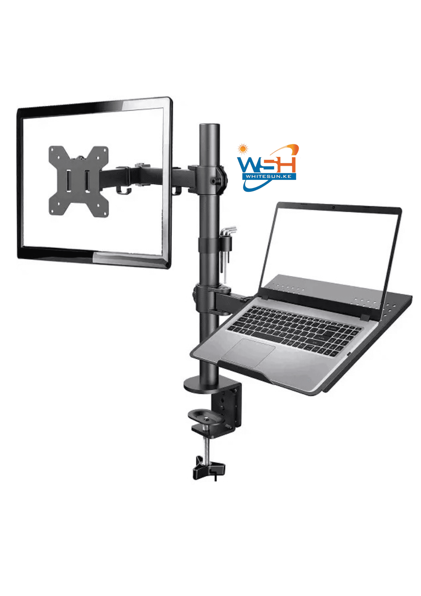 Monitor Arm With Laptop Stand