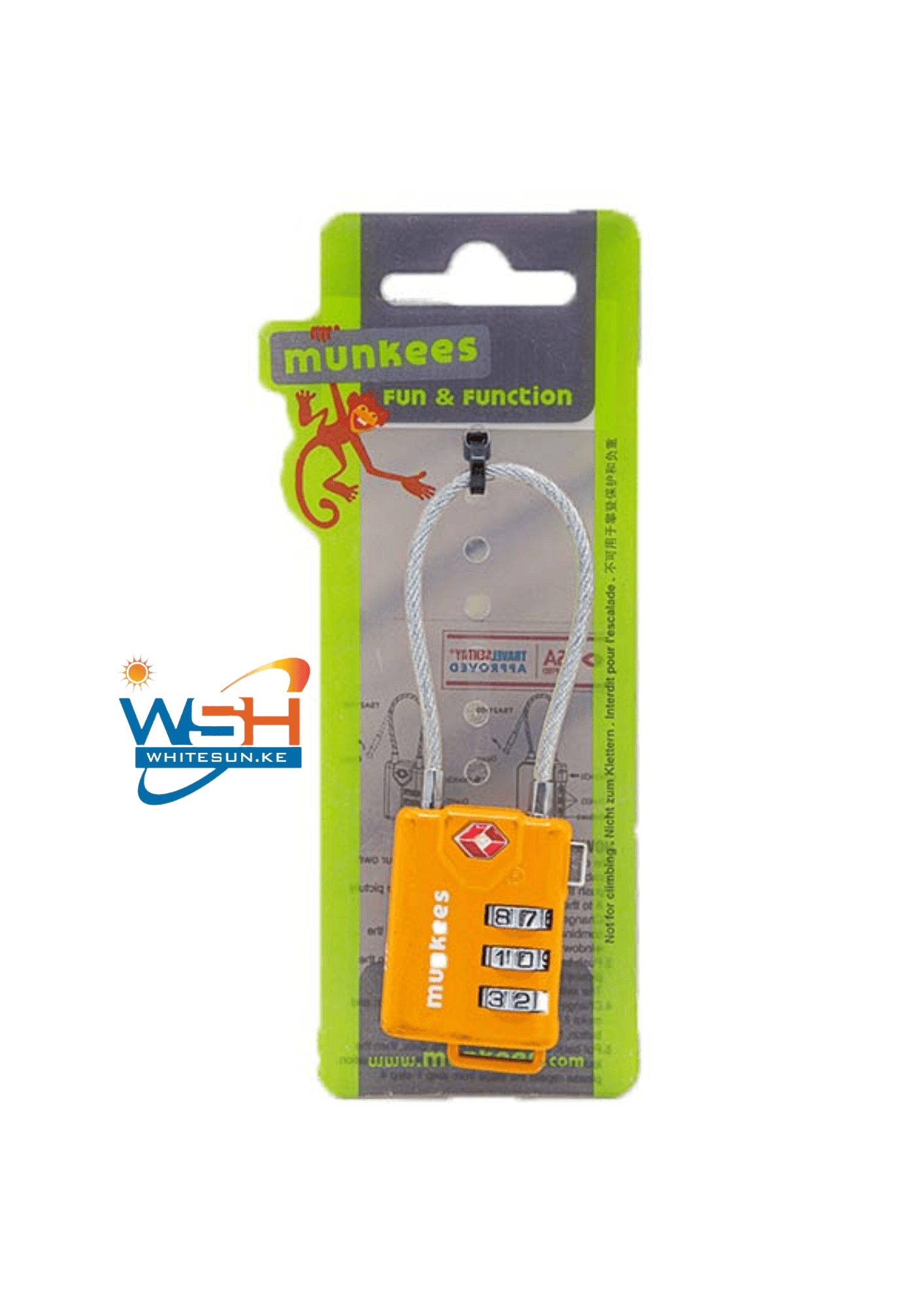 Tsa Cable Combination Lock Munkees