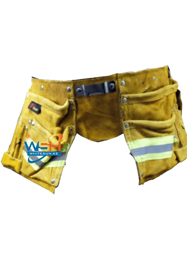 tool-holder-leather-yellow-with-reflective-strips-multi-pocket