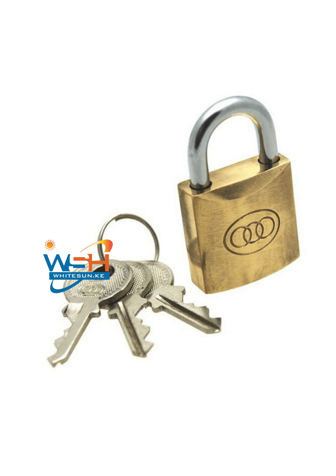Padlock With 3 Keys 263 Tri Circle Thumbnail 2