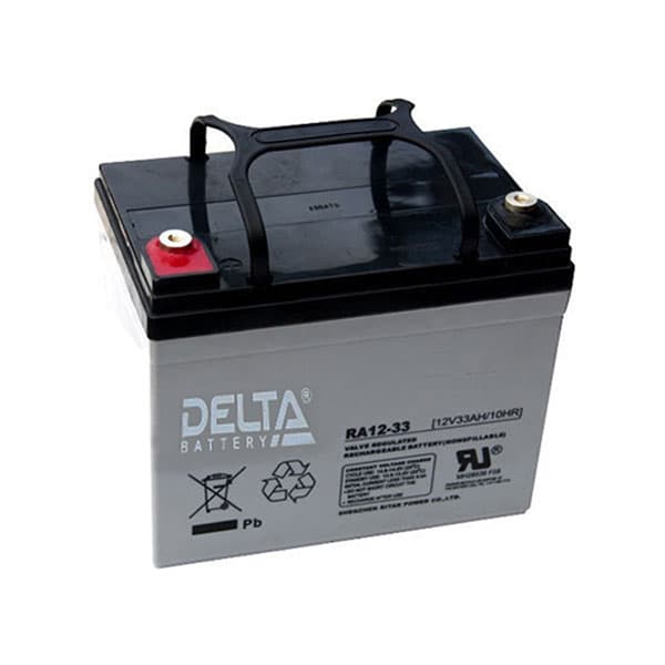 Sealed Solar Maintenance Free Battery 12V-33Ah 196X132X172Mm Delta