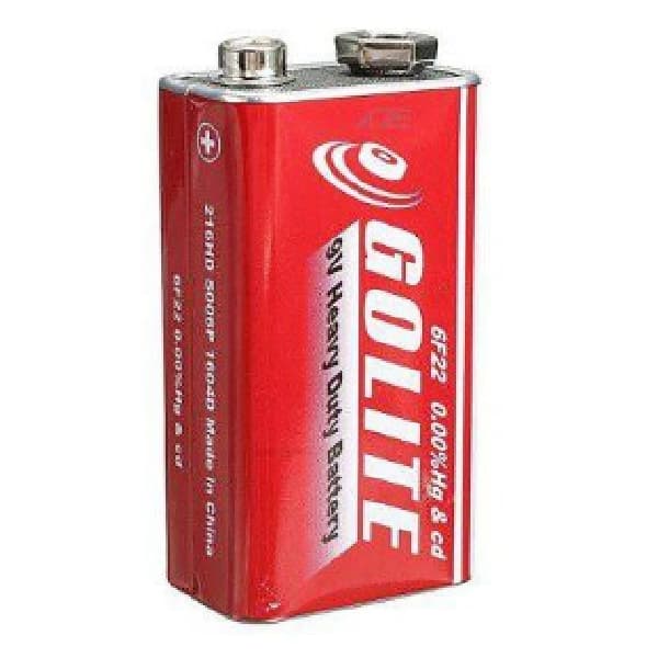 Golite 9V Extra Heavy Duty Battery, Loose Shrink Wrap