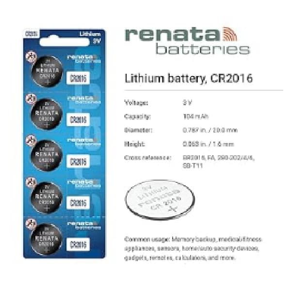 watch-battery-cr2016-renata-card-of-5pcs